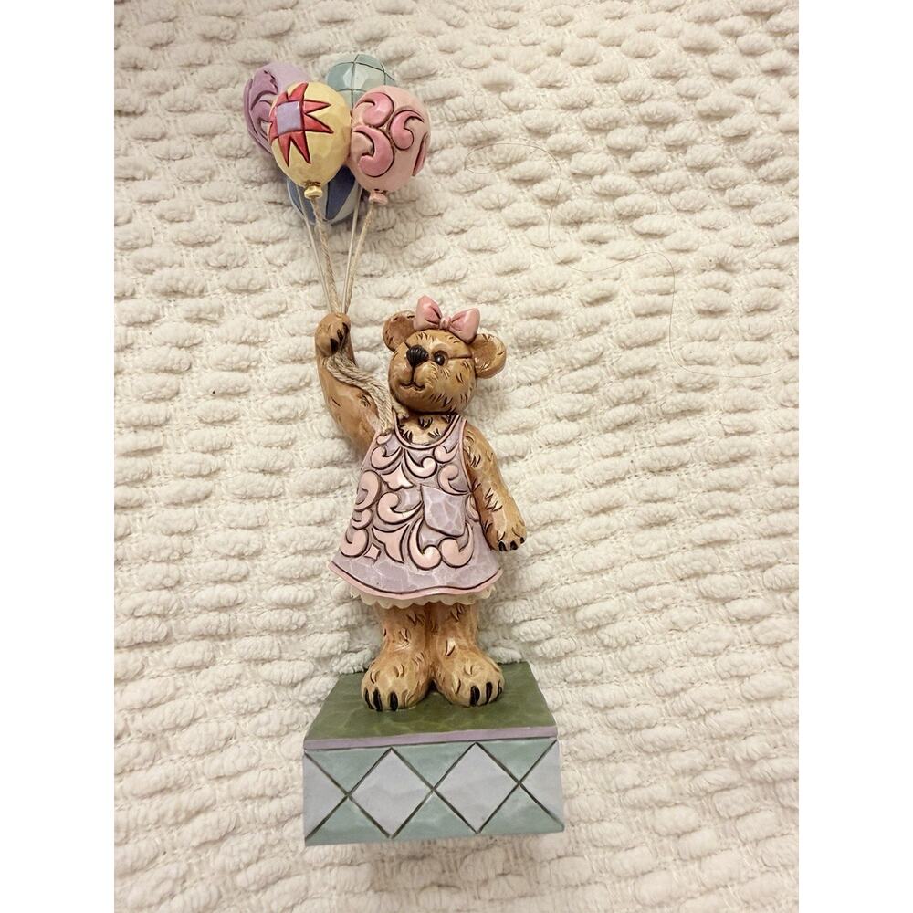 New JIM SHORE Boyds Bears Penny McLovely Take Me Away Bear Balloons 3654/65 - Picture 7 of 16